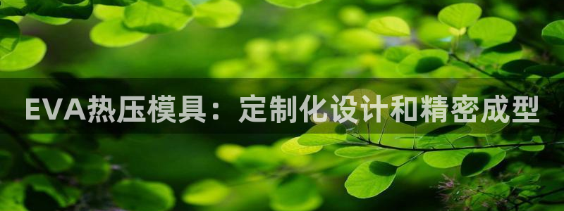 emc易倍网页版：EVA热压模具：定制化设计和精密成型