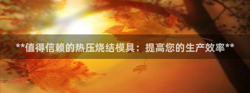 emc易倍首页：**值得信赖的热压烧结模具：提高您的生产