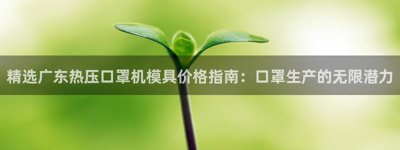 易倍纤酵素效果好吗：精选广东热压口罩机模具价格指南：口罩