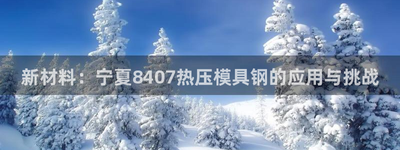 易倍单词官方网站登录：新材料：宁夏8407热压模具钢的应