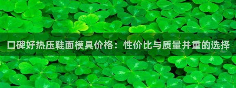 emc易倍全站：口碑好热压鞋面模具价格：性价比与质量并重