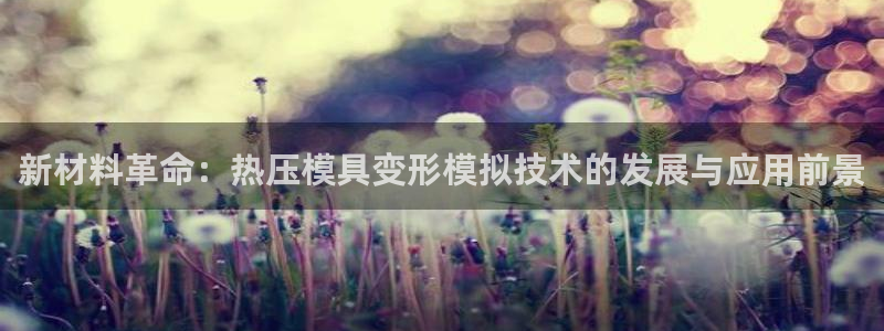 emc倍频：新材料革命：热压模具变形模拟技术的发展与应用