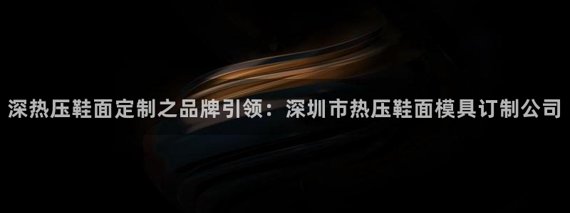易倍康简历：深热压鞋面定制之品牌引领：深圳市热压鞋面模具